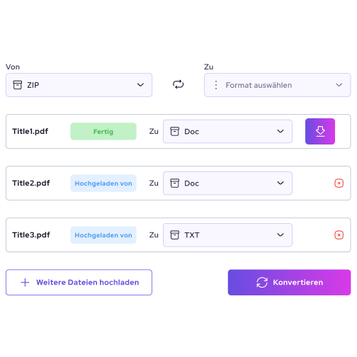 Demo der Dateikonverter